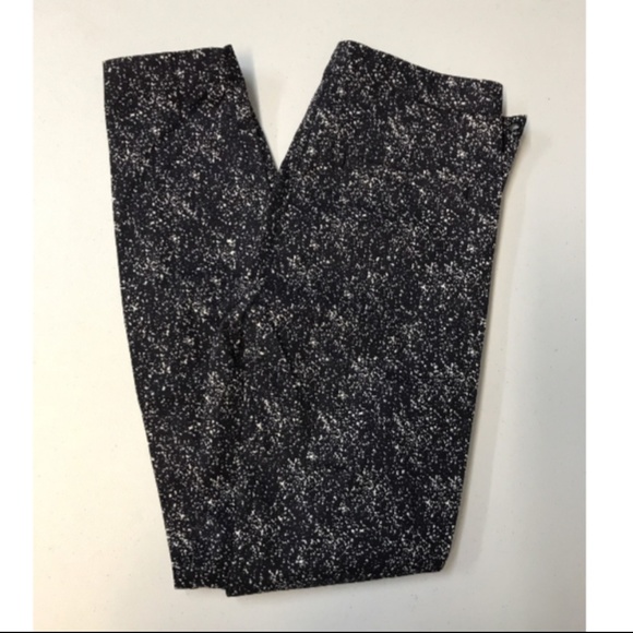 H&M Skinny Pants Navy Blue 6 Small Women's Graphic - Picture 6 of 7